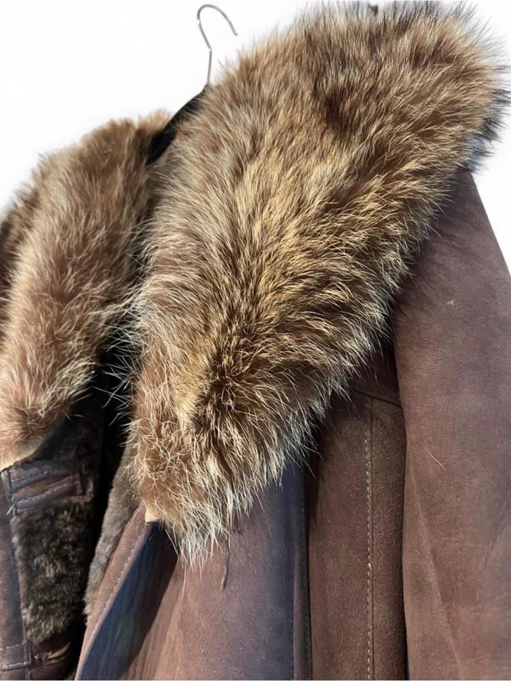 Vintage 70s Burberrys Californian Spring Lamb Shearling Coat - Picture 3 of 7